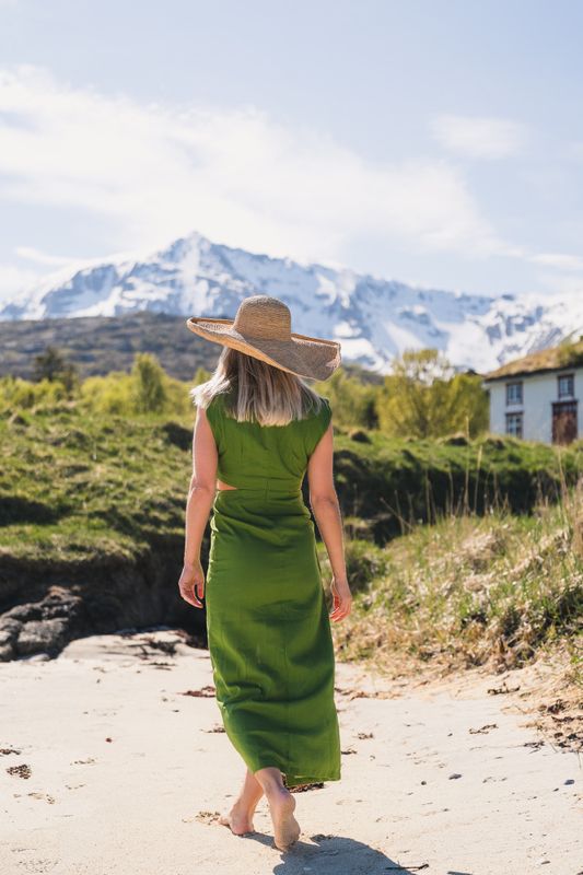 Riviera Dress Leaf Green 