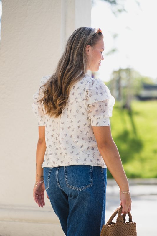 Roella Soft Fleur Blouse Creme 