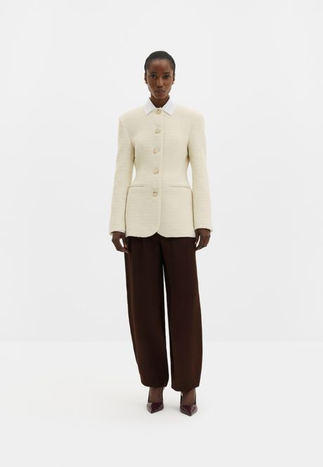 Hovedbilde Carol Fitted Boucle Blazer Vanilla 