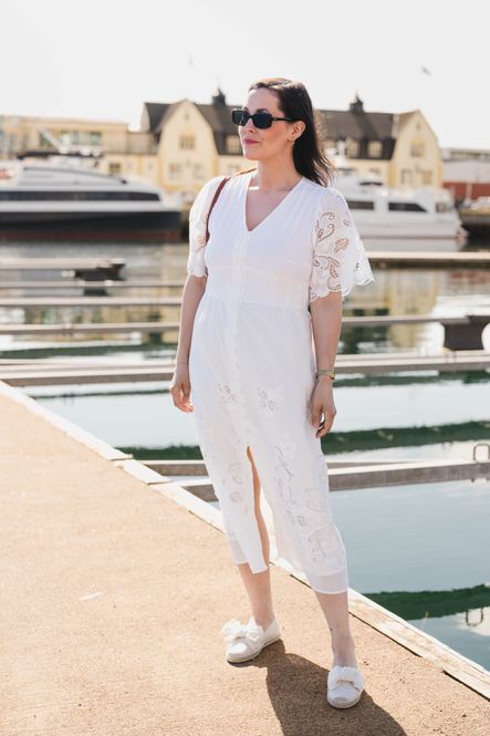 Hovedbilde Lunette Emb Dress White 