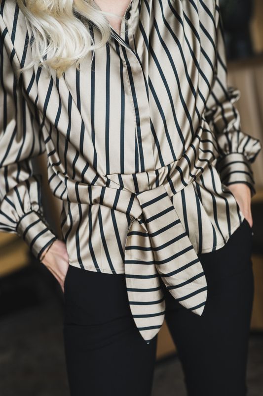 Lee Shirt Tan Stripe 