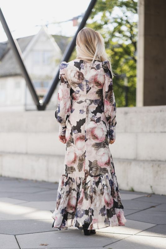 Organza Maxi Dress Fluid 