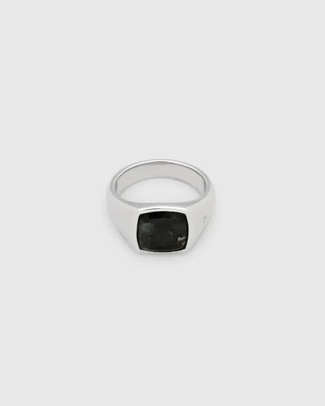 Kai Ring Black Larvikite 
