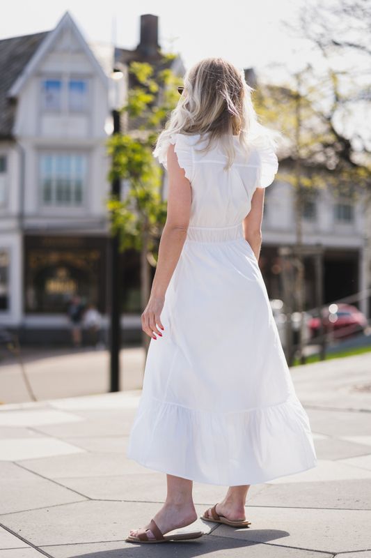 Pollana Poplin Dress White 