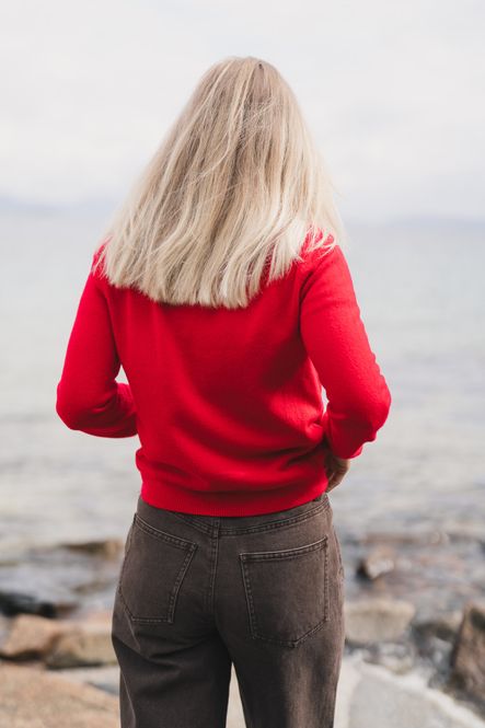 Hovedbilde Isabella Cashmere Polo Red 