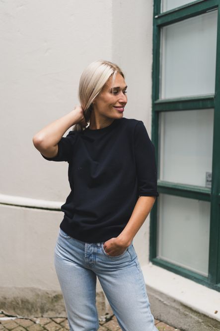 Hovedbilde Anita Top O-Neck Black 