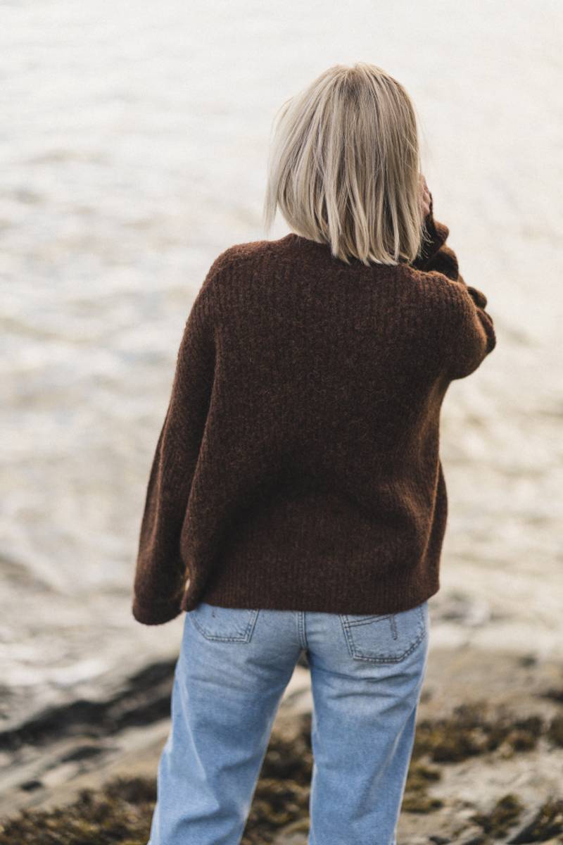 Drive Knit Cardigan Brown Vakre Vene