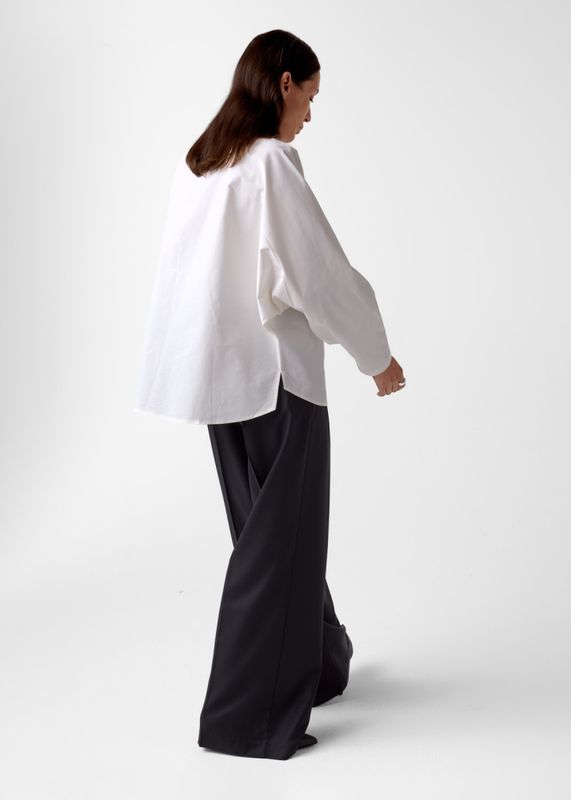 Nadia Poplin Shirt White 