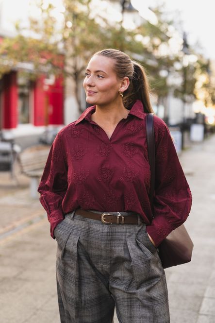 Hovedbilde Camilla Top EMB Choco Truffle 
