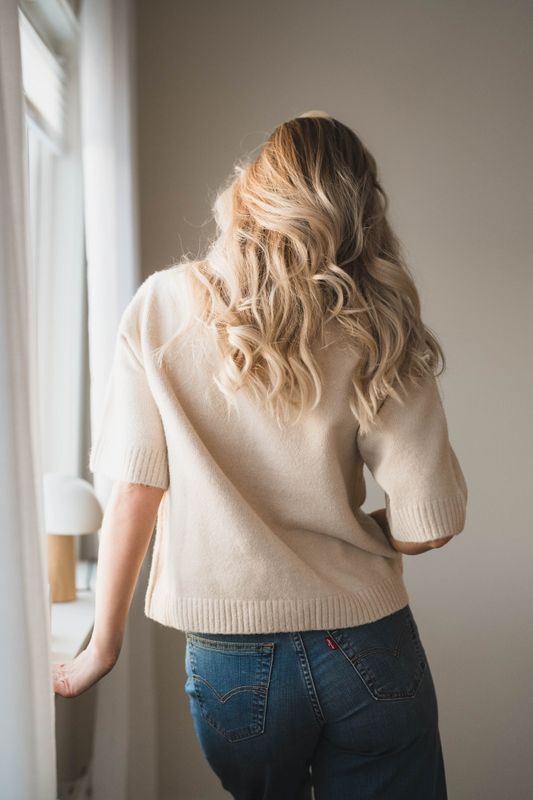 Cunna Knit Blouse Ivory 