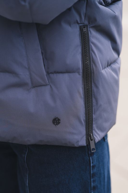 Pavine Down Short Jacket India Ink 