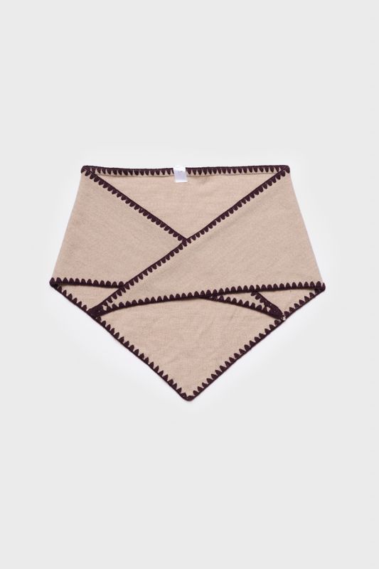 Mina Stitched Merino Scarf Beach