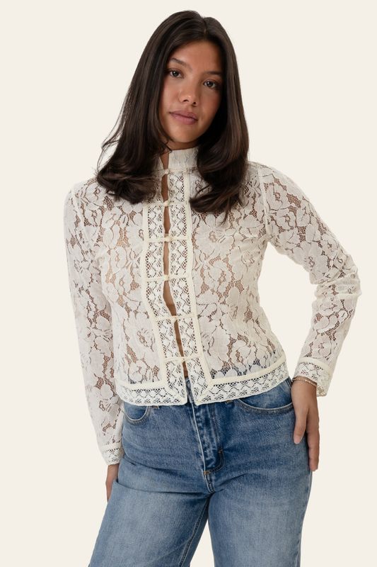 Liljaic Shirt Off White Lace