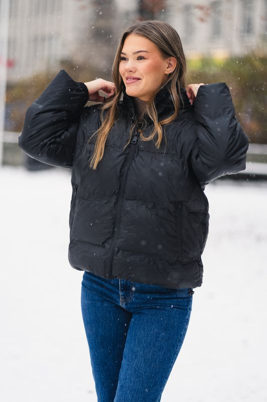 Fox C Puffer Jacket Black