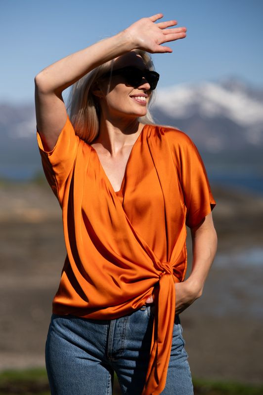 Dagmar Blouse Tangerine 