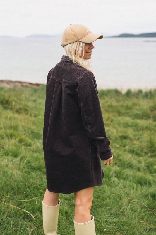 Ella Short Shirt Dress Black Coffee 