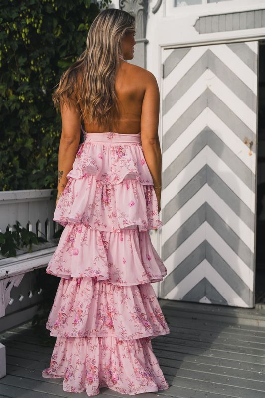 Angeline Maxi Dress Blush Bloom 