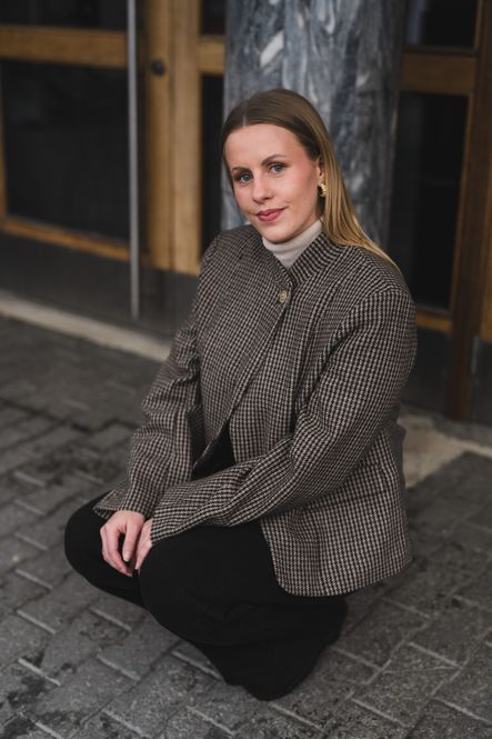 Hovedbilde Monique Blazer Delphia Brown Check