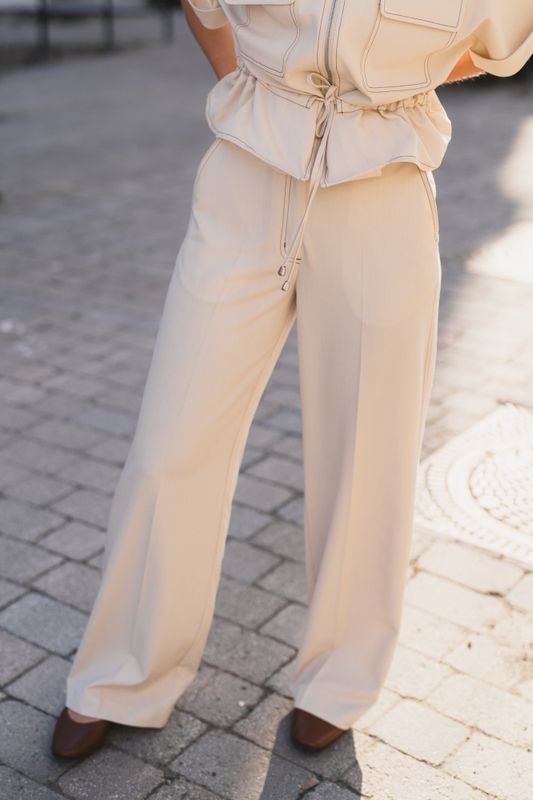 Terry Denim Pant Bisquit 