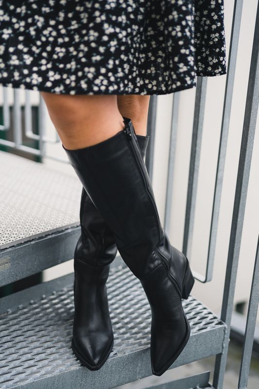 Marthe Leather Black
