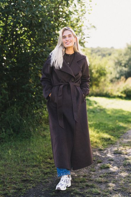 Hovedbilde Sahanne Coat 15772 Black Coffee