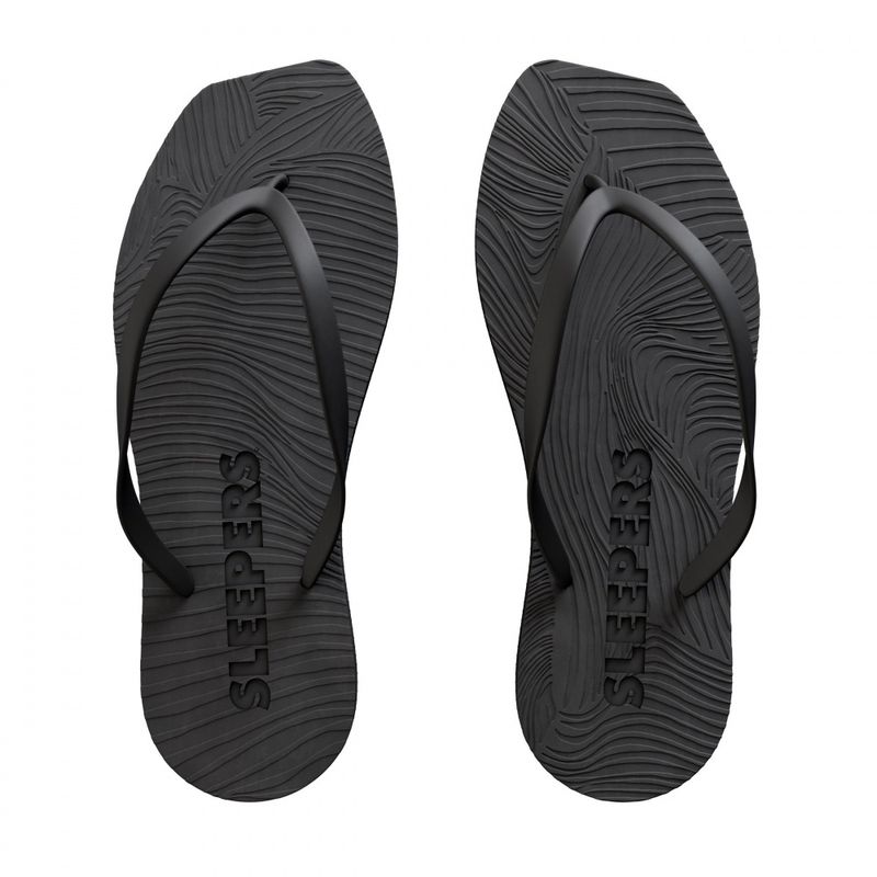 Tapered Flip Flops Black 