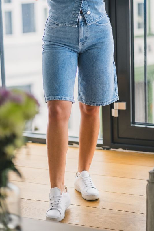 Elida Ada Denim Shorts Light Blue Wash 