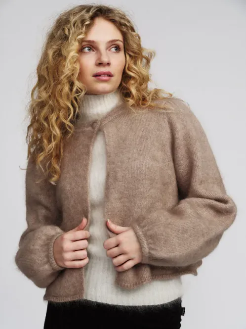 Hovedbilde Amelia Chunky Cardigan Hazel Beige 