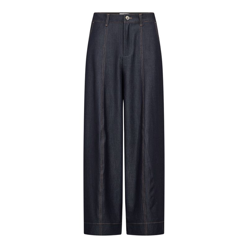 Terry Barrel Pant Navy Denim 