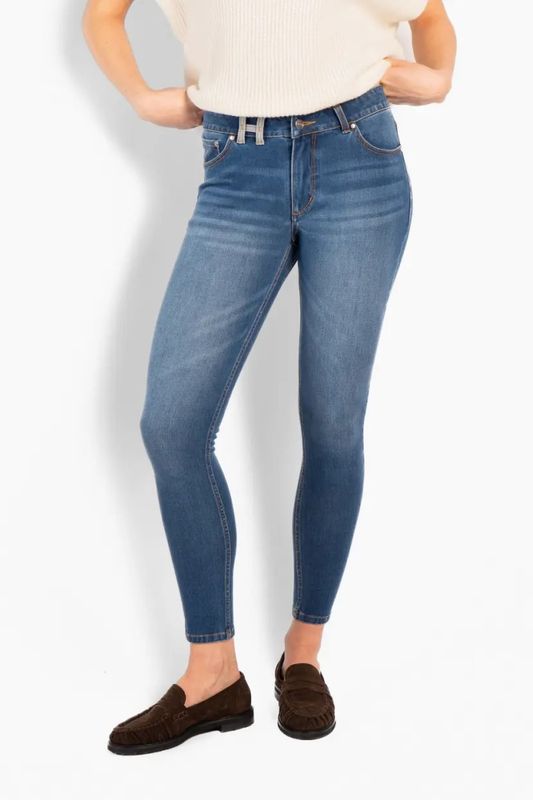 Natalie Skinny Jeans Medium Wash Blue Denim 