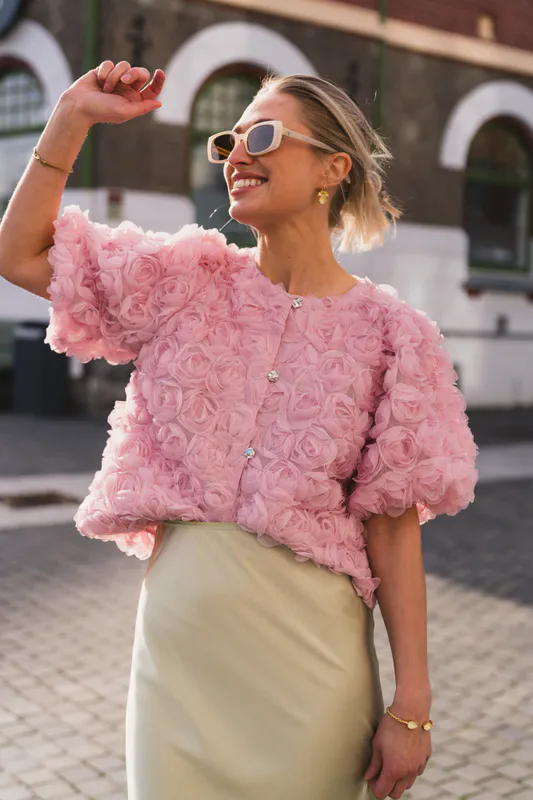 Aisa Flower Blouse Rose 
