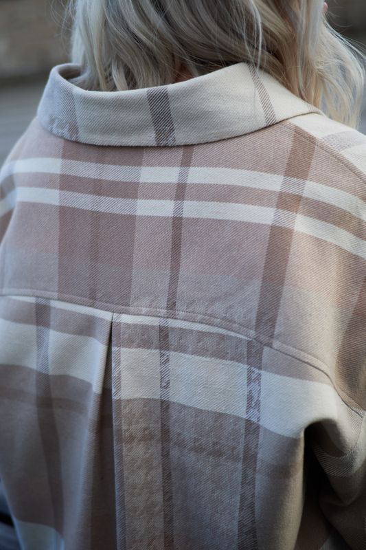 Baller Jacket Ecru Check