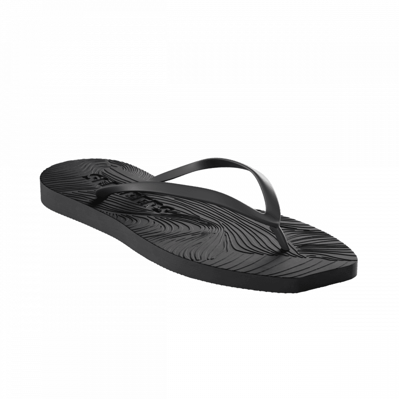 Tapered Flip Flops Black 