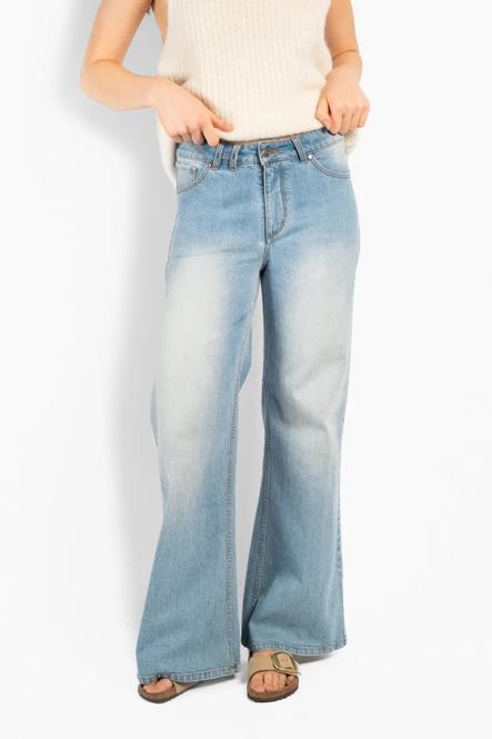 Hovedbilde Irina Wide Leg Jeans Light Wash Blue Denim 