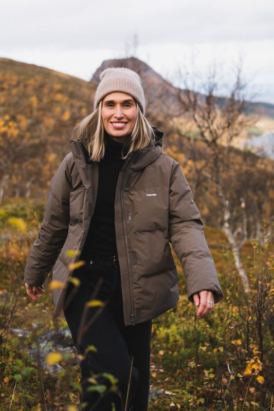 Besseggen Light Short Jacket Taupe 
