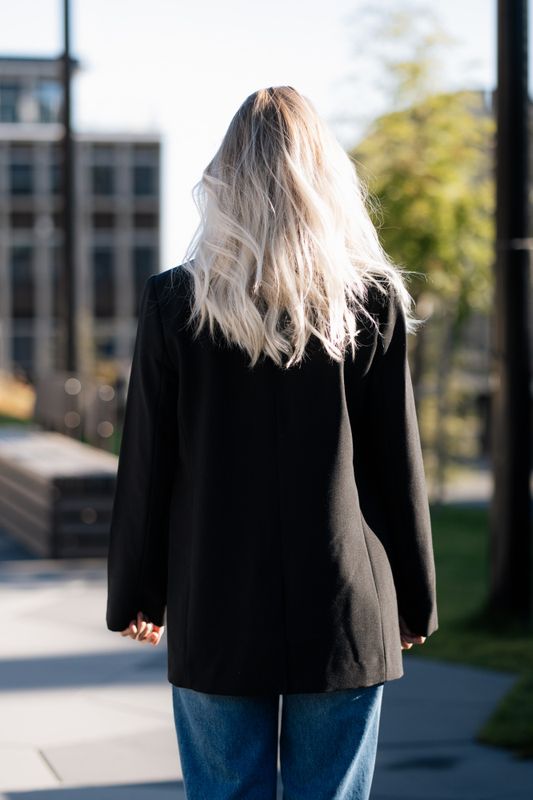 Vola Single Oversize Blazer Black 