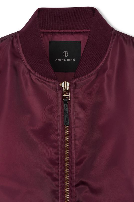 Leon Bomber Fig Burgundy 