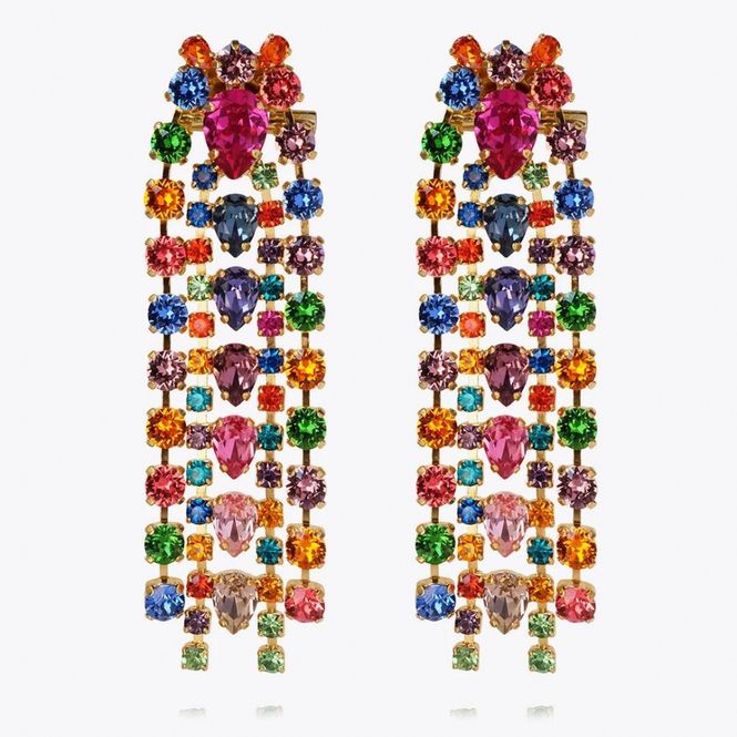 Hovedbilde Penelope Earrings Gold Rainbow Combo 