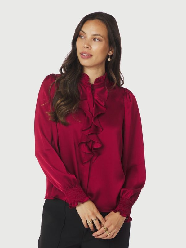 Zamola Blouse Dark Red