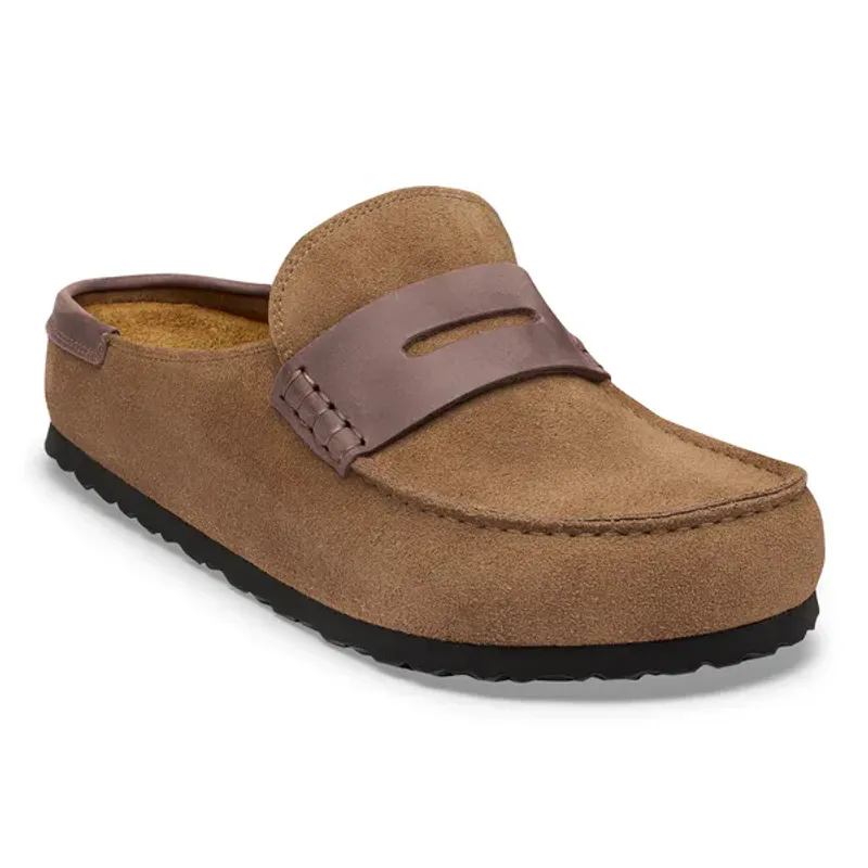 Naples Wrapped Double Stitch Mixed Leather Dark Tea 