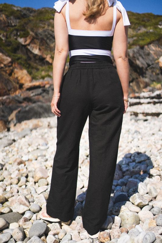 Sonar Linen Pants Black 