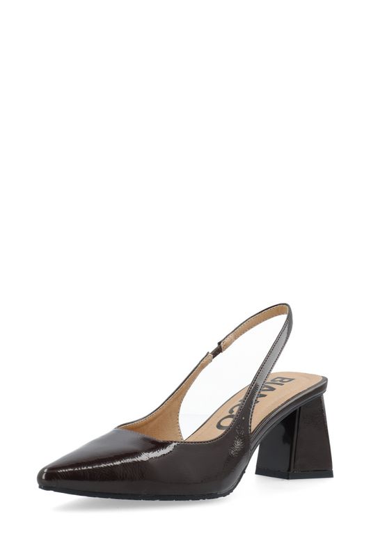 Maralyn Slingback Patent Brown 