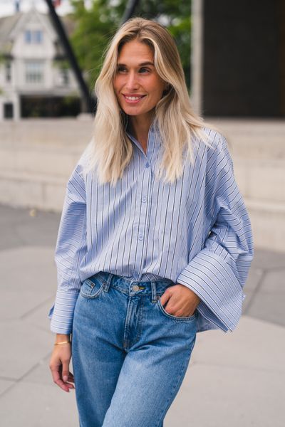 Hovedbilde Atari Shirt M. Blue Stripe 