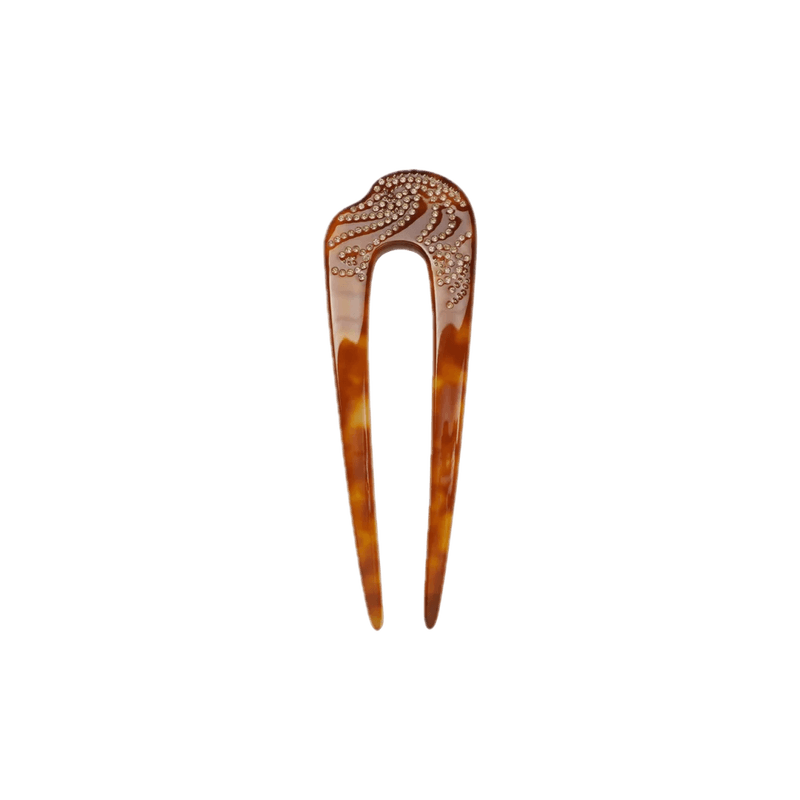 Madi French Hair Pin Tortoise Shell 