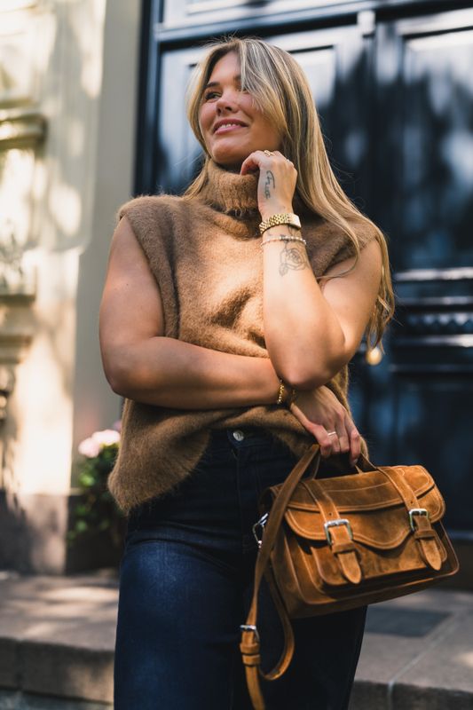 Thira Salmia R Vest Toasted Coconut