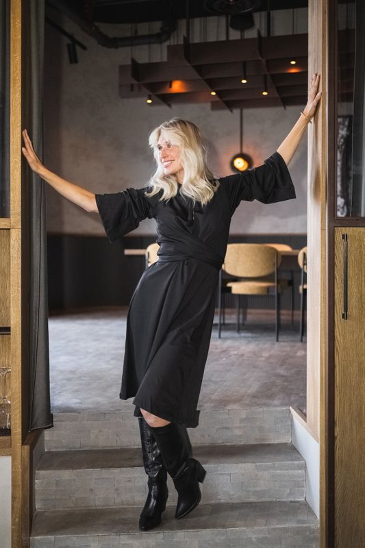 Polly Jersey Dress Black 