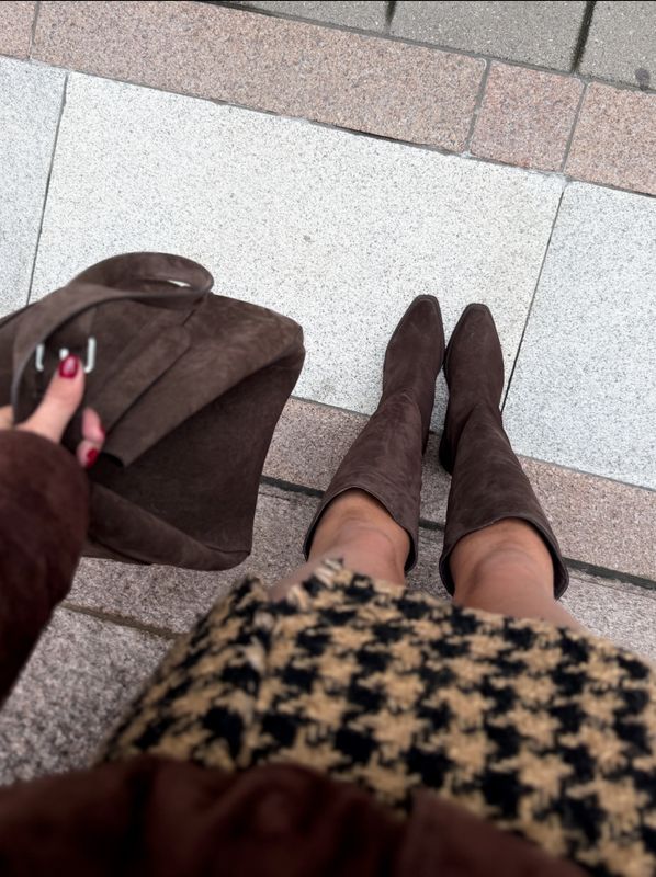 Sac Medium Suede Truffle 