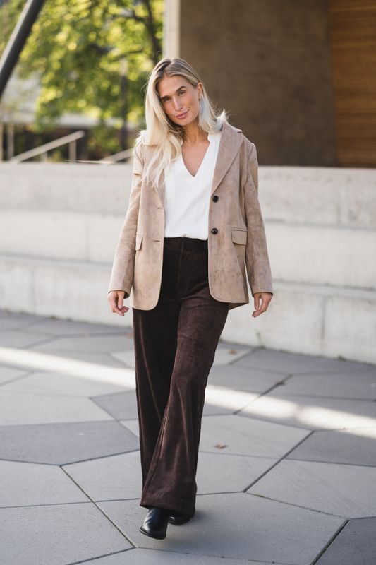Namy Imitated Suede Blazer Sand 