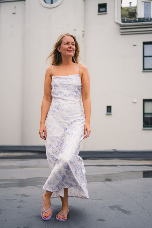 Eila Print Dress Lilac Mix