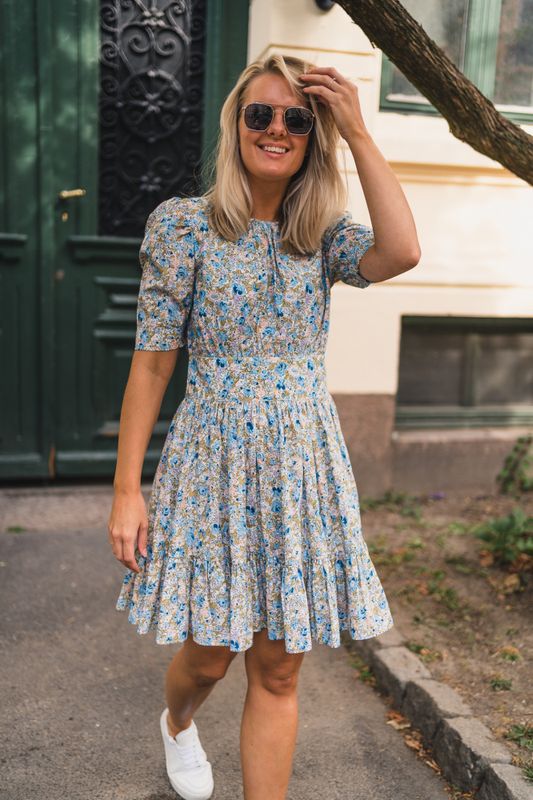 Poplin Mini Dress Blossoms